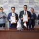 Direktur Utama PLN Darmawan Prasodjo dan Corporate Officer, General Manager of Sumitomo Corporation, Koichi Taniguchi, menandatangani Memorandum of Understanding (MoU) di Tokyo, Jepang, pada 18 Desember 2023. (Sumber PLN)