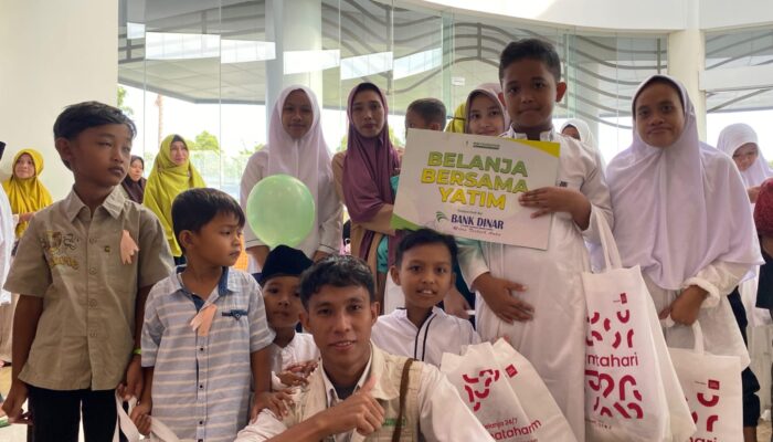 Didukung Bank Dinar, MIM Foundation Berbagi Kebahagiaan dalam Program Belanja Bersama Anak Yatim