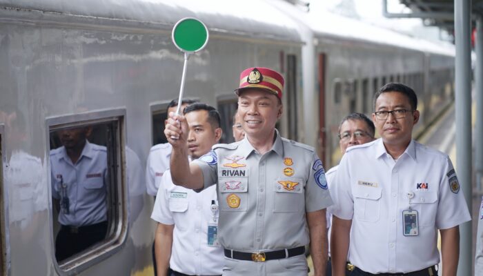 Gelar Flag Off Mudik Bersama BUMN Tahap Pertama, Jasa Raharja  Berangkatkan Ribuan Pemudik Moda Kereta Api ke Sejumlah Daerah