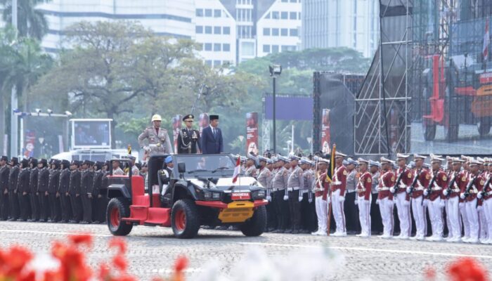 Hadiri Puncak HUT Bhayangkara ke-78 di Monas, Rivan A. Purwantono Apresiasi Transformasi dan Inovasi Polri