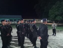 Polsek Hu’u Gelar Apel Pelepasan Personel Brimobda NTB Usai Pengamanan Pilkada 2024