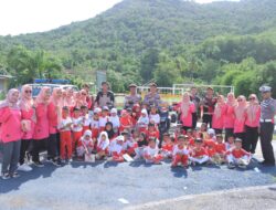 Sat Lantas Polres Sumbawa Barat Menerima Kunjungan dari TK Negeri Pembina Taliwang