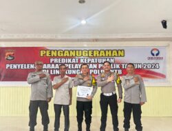 Polres Sumbawa Barat Raih Penghargaan Pelayanan Publik Terbaik 2024 dari Ombudsman NTB