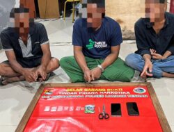 Tiga Orang Pria Diamankan Polres Loteng Terkait Penyalahgunaan Narkotika