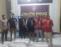 Polsek Pekat Gagalkan Peredaran Miras Lintas Pulau