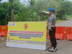 Jembatan Bakong Kritis, Polsek Lembar Bertindak Cepat Cegah Kecelakaan