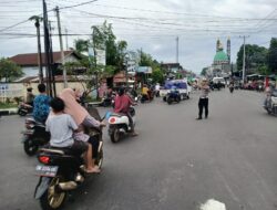 Cegah Gangguan Keamanan, Polsek Kediri Siaga di Lokasi Ngabuburit