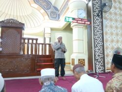 Sat Binmas Polres Bima Kota Gelar Ceramah Kultum dan Himbauan Kamtibmas di Masjid Agung Al-Muwahhiddin