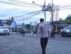 Pastikan Kelancaran Arus Lalin, Polres Sumbawa Barat Rutin Laksanakan Rawan Sore