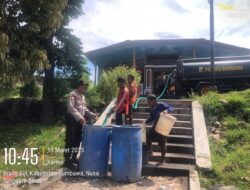 Samapta Polres Sumbawa Berikan Bantuan Air Bersih Untuk Pembangunan Fasilitas Umum di Pemakaman Katolik