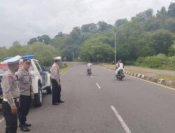 Antisipasi Balap Liar dan Pastikan Kelancaran Arus Lalulintas Sat Lantas Polres Bima Melaksanakan Patroli Ngabuburit