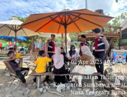 Berikan Rasa Aman dan Nyaman, Sat Samapta Polres Sumbawa Barat Lakukan Patroli di Objek Wisata