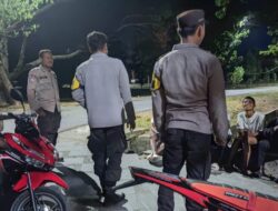 Ciptakan Situasi Aman, Anggota Piket Polsek Taliwang Laksanakan Patroli Dialogis