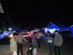 Polsek Wawo Laksanakan Patroli Blue Light untuk Minimalisir Gangguan Harkamtibmas