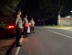 Polsek Kediri Gencarkan Patroli Malam untuk Cegah 3C dan Balap Liar