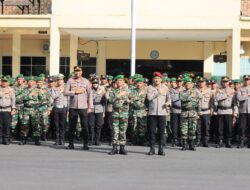 Perkuat Sinergitas, Polres Loteng Dan Kodim 1620/Loteng Gelar Apel Bersama. ‎