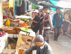 Jaga Antisipasi Lonjakan Harga dan Ketersediaan Pangan, Polsek Tanjung Rutin Laksanakan Pengecekan Pasar