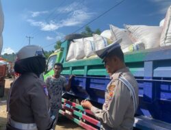 Peduli Keselamatan, Sat Lantas Bima Kota Sosialisasikan Bahaya Muatan Berlebih (Overload)