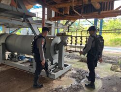 Unit Pamobvit Sat Samapta Polres Bima Kota Laksanakan Pengamanan dan Patroli di Objek Vital PLTMG Bonto Bima