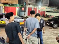 Cegah Gangguan Kamtibmas, Polsek Asakota Gelar Patroli Blue Light di Malam Hari