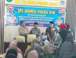 Kasat Binmas Polres Sumbawa Barat Dampingi Tim Dit Binmas Polda NTB Beri Sosialisasi Wawasan Kebangsaan
