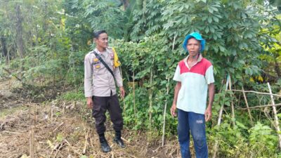 Polri Kawal Ketahanan Pangan, Warga Rumak Tanam Palawija di Pekarangan