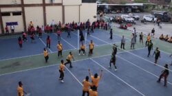 Semarak Hari Bhayangkara Ke-79, Polres Bima Kota Gelar Turnamen Voli Antar Satker