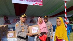 Polda NTB Salurkan 5.600 Paket Sembako Sambut Hari Bhayangkara ke-79