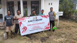 Polsek Rhee dan Warga Bersatu dalam Bakti Religi Sambut Hari Bhayangkara ke-79