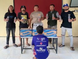 Tindak Tegas Miras, Tim Opsnal Polsek Rasana’e Barat Amankan Puluhan Botol Arak Bali