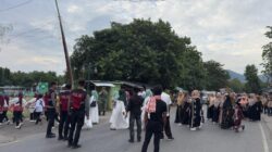 Sat Samapta Polres Bima Laksanakan Pengamanan Pawai Ta’aruf Pembukaan MTQ Tingkat Desa Panda Ke-54