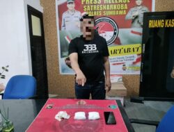 Gagalkan Penyelundupan Narkotika Antar Provinsi, Polres Sumbawa Amankan Ratusan Gram Sabu