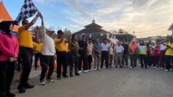Olahraga Bersama Warna-Warni Meriahkan Hari Jadi Bhayangkara ke-79 di Polres Bima Kota