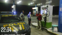 Polsek Lape Gelar Patroli Blue Light dan KRYD, Jaga Keamanan Wilayah Sumbawa