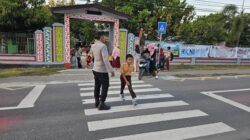 Polsek Sekongkang Gelar Giat Rawan Pagi di Titik Rawan Lalu Lintas dan Sekolah