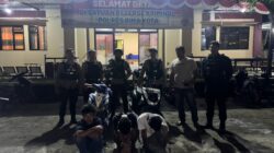 Respon laporan Masyarakat, Sat Samapta Polres Bima Kota Amankan 3 Pemuda Mabuk Bawa Sajam