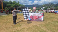 Polsek Seteluk Pimpin Pengamanan Pawai Budaya HUT RI ke-80