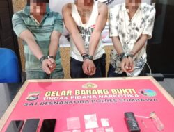 Polres Sumbawa Bekuk Tiga Pria Terduga Pengedar dan Pengguna Sabu di Sebuah Kos