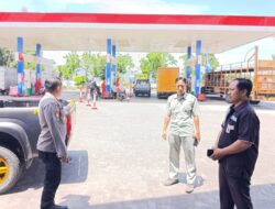 Polsek Gerung Intensifkan Patroli SPBU dan Perkantoran di Lombok Barat