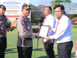 Polres Sumbawa Barat Apresiasi Personel Berprestasi dalam Upacara Hari Kesadaran Nasional