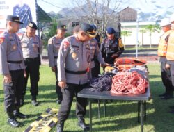 Kapolres Laksanakan Pengecekan Kesiapan Siaga Bencana.