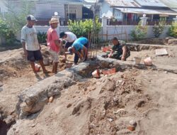 Semangat Gotong Royong di Tanjung, Babinsa Dampingi Warga Bangun Masjid