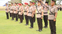 Polres Sumbawa Barat Gelar Upacara Serah Terima Jabatan Sejumlah Pejabat Utama dan Kapolsek