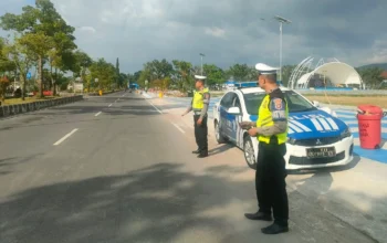 Menjaga Kamtibmas dan Kelancaran Arus Lalu Lintas, Satlantas Polres Lombok Barat Intensifkan Patroli Sore di Kawasan Gerung