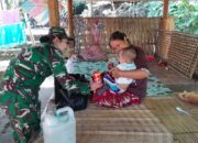 Sentuhan Kepedulian Babinsa Ringankan Beban Keluarga Stunting