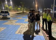 Satlantas Polres Lombok Barat Gencarkan Patroli Malam, Pastikan Kawasan Perkantoran Gerung Aman