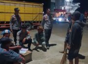 Patroli KRYD Polsek Sape Sambangi Kawasan Pelabuhan Laut, Himbau Pekerja Jaga Kamtibmas
