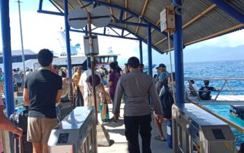 Polsubsektor Gili Indah Laksanakan Pemantauan di Dermaga Gili Trawangan