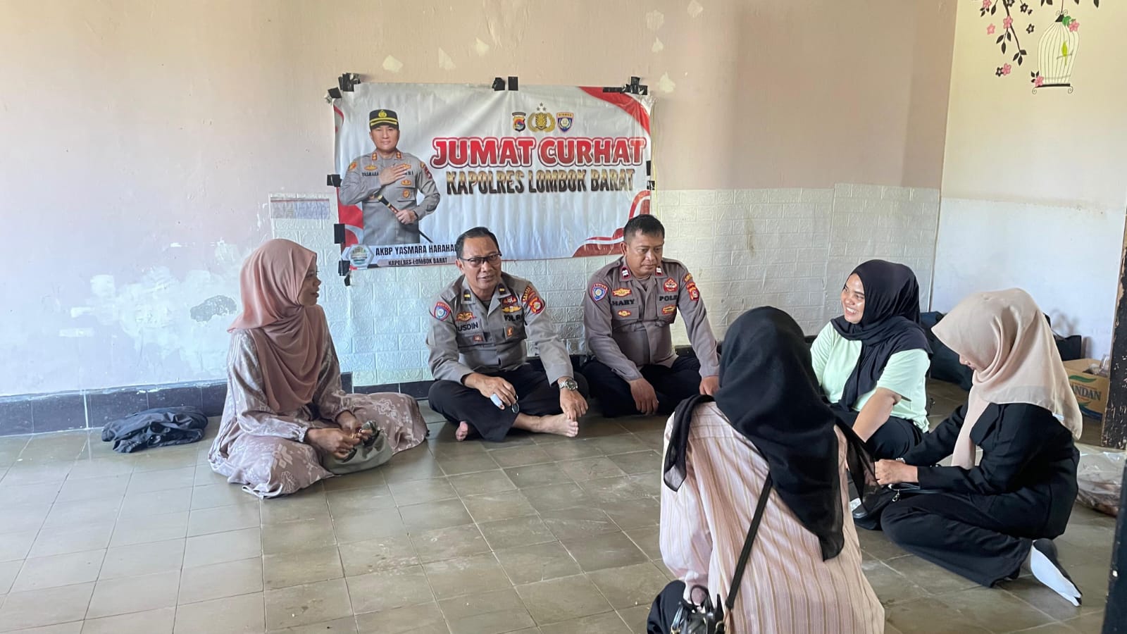 Jumat Curhat Polres Lombok Barat: Tekan Pernikahan Dini dan Judi Online