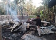 Kebakaran Dua Rumah di Sukadana, Polsek Bayan Lakukan Olah TKP